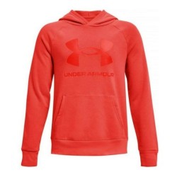 Children’s Hoodie Under Armour Rival Big Logo Red