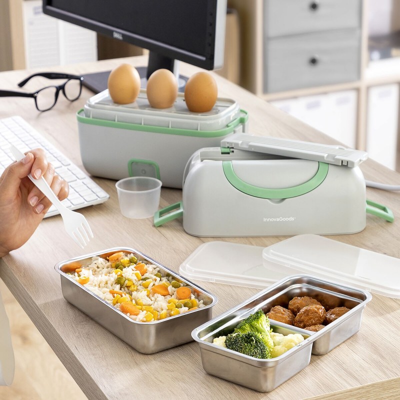 3-in-1 Electric Steamer Lunch Box with Recipes Beneam InnovaGoods