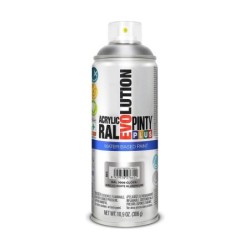 Spray paint Pintyplus Evolution RAL 9006 Water based White Aluminium 400 ml