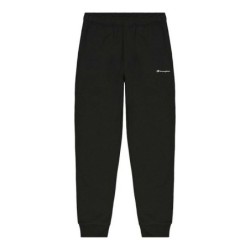 Long Sports Trousers Champion Rib Cuff Logo Black Men