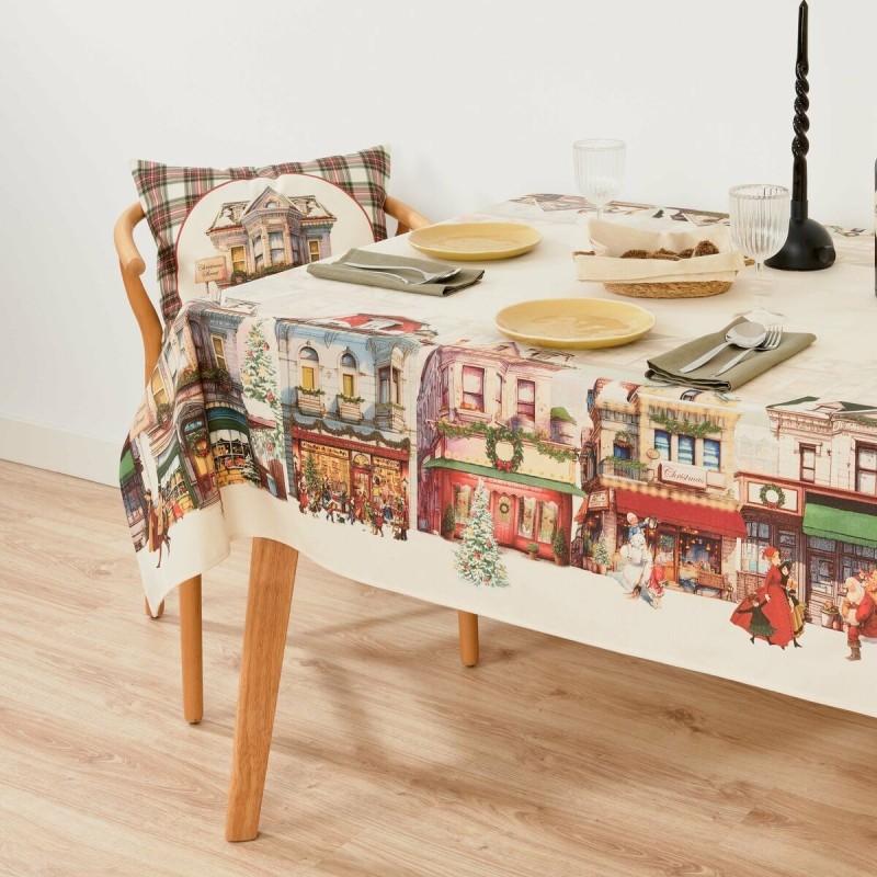 Stain-proof tablecloth Belum Christmas City 155 x 155 cm