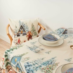 Stain-proof tablecloth Belum Christmas Landscape 155 x 155 cm