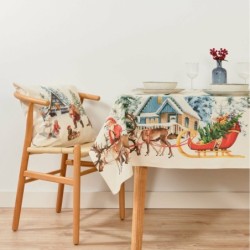 Stain-proof tablecloth Belum Christmas Landscape 155 x 155 cm