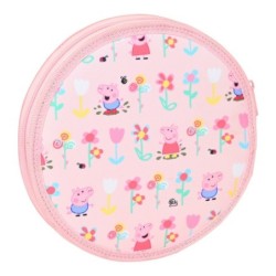 Pencil Case Peppa Pig Having Fun Circular Pink (18 Pieces)