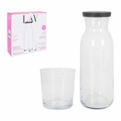 Jug and glasses set LAV Jug Glasses Crystal (7 Pieces) (6 Units) (7 pcs)