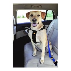 Dog Harness Animals and Car Black 32 cm 50-70 cm