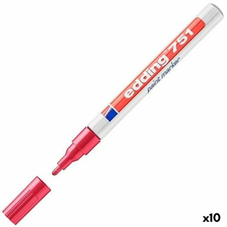 Permanent marker Edding 751 Red (10 Units)