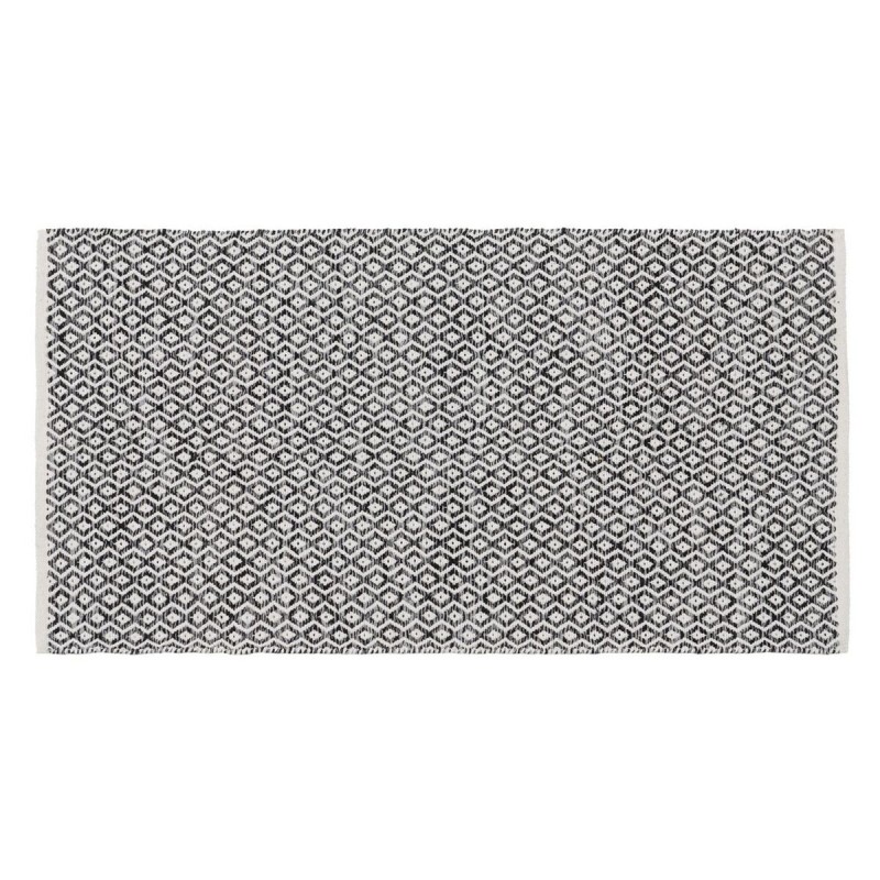 Carpet Grey 70 % cotton 30 % Polyester 80 x 150 cm