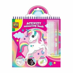 Pictures to colour in SES Creative Activity Colouring Book Set of stickers Notebook 3-in-1