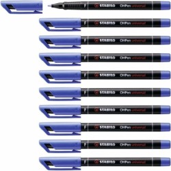 Permanent marker Stabilo OHPen Blue 10 Pieces