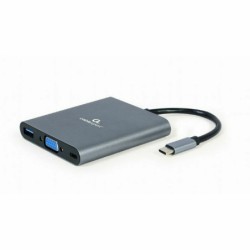 USB-C Hub GEMBIRD A-CM-COMBO6-01 Grey 60 W