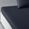 Fitted bottom sheet TODAY Essential Dark blue 140 x 200 cm Navy Blue