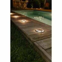 Solar-powered spotlight Galix Floor Aluminium