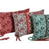 Cushion Home ESPRIT Red Green Coral 30 x 10 x 20 cm (3 Units)