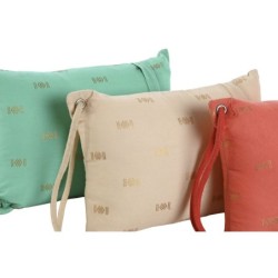 Cushion Home ESPRIT Green Beige Coral 30 x 10 x 20 cm (3 Units)