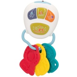 Musical Rattle Colorbaby Keychain 8 x 17,5 x 6,5 cm (6 Units)