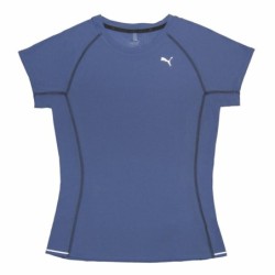 Women’s Short Sleeve T-Shirt Puma Pe Running Tee Blue