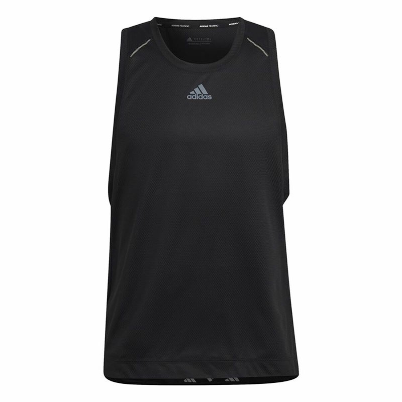 Men's Sleeveless T-shirt Adidas HIIT Spin Training Black