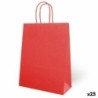 Bags Fama Red With handles 31 x 11 x 42 cm (25 Units)