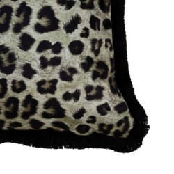 Cushion Green Leopard 45 x 30 cm