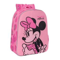 Child bag Minnie Mouse Loving Pink 26 x 34 x 11 cm