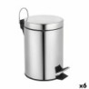 Waste bin with pedal Confortime Silver 3 L (6 Units)