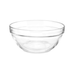 Bowl Transparent Glass 400 ml Stackable (48 Units)