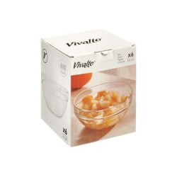 Bowl Transparent Glass 400 ml Stackable (48 Units)