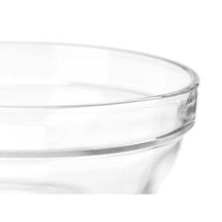 Bowl Transparent Glass 400 ml Stackable (48 Units)