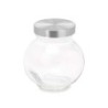 Biscuit jar Transparent Glass 180 ml (48 Units) With lid Adjustable