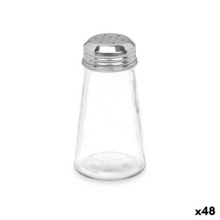 Salt and Pepper Set Transparent Glass 5,5 x 10,5 x 5,5 cm (48 Units) Conical