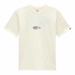 Men’s Short Sleeve T-Shirt Vans Oval Team Antique White