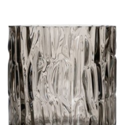 Vase Grey Crystal 12 x 12 x 12 cm