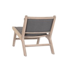 Armchair DKD Home Decor Dark grey Light brown Fir 57 x 85 x 71,5 cm