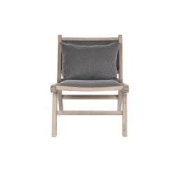 Armchair DKD Home Decor Dark grey Light brown Fir 57 x 85 x 71,5 cm