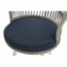 Table Set with 2 Armchairs DKD Home Decor Blue White Blue/White Crystal Steel synthetic rattan 65 x 65 x 68 cm