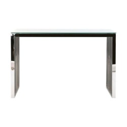 Console DKD Home Decor Crystal Silver Transparent Steel 120 x 45 x 78 cm