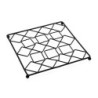 Table Mat Versa Black Metal Steel (20 x 1 x 20 cm)