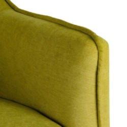 Armchair 76,5 x 70 x 74 cm Synthetic Fabric Metal Green