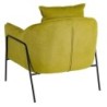 Armchair 76,5 x 70 x 74 cm Synthetic Fabric Metal Green