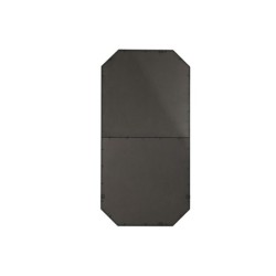 Wall mirror Home ESPRIT Black Iron Standing 106 x 2,5 x 208 cm