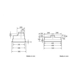 Conventional Hood Siemens AG LB55565 Steel