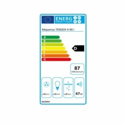 Conventional Hood Mepamsa Tender H 90X 90 cm 705 m3/h 800 W Steel