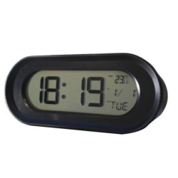 Clock-Radio ELBE Black Thermometer