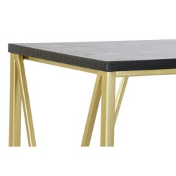 Console DKD Home Decor Black Golden Wood Metal 107,5 x 36 x 79,5 cm