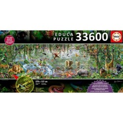 Puzzle Educa 16066.0 The Wild Life (FR) 33600 Pieces 570 x 157 cm