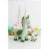 Fluffy toy Crochetts AMIGURUMIS PACK Green Unicorn 51 x 26 x 42 cm 98 x 33 x 88 cm 2 Pieces