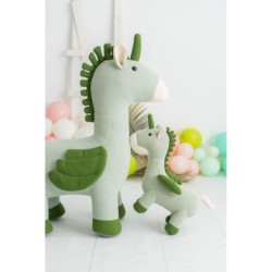 Fluffy toy Crochetts AMIGURUMIS PACK Green Unicorn 51 x 26 x 42 cm 98 x 33 x 88 cm 2 Pieces