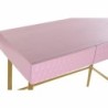 Console DKD Home Decor Pink Golden Metal Mango wood Modern (90 x 45 x 74 cm)