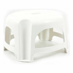 Stool Dem Sabin White 33 x 28 x 18 cm (12 Units)